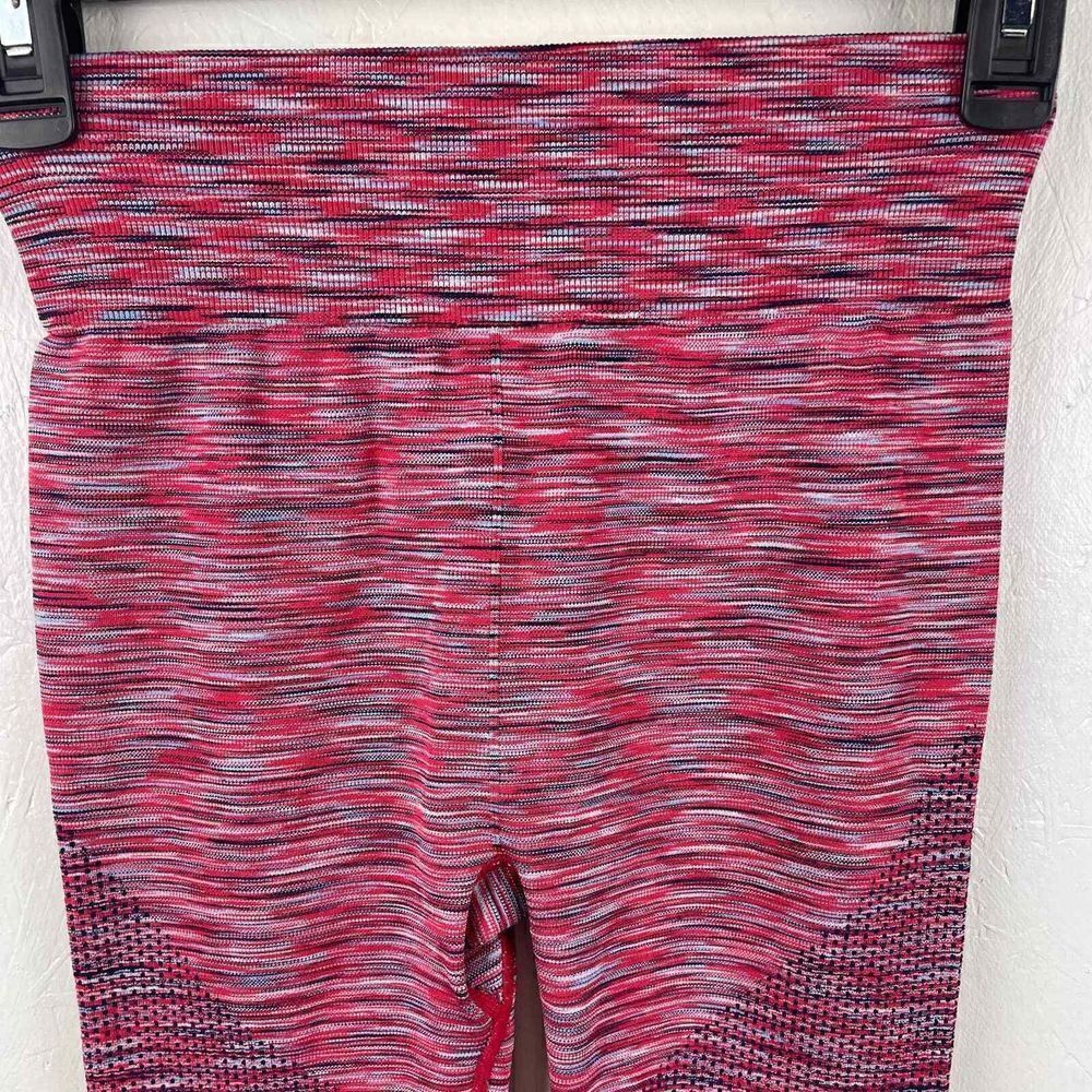 Aerie Chill Play Move Red Blue High Waist Spacedye Seamless Leggings Size Small - Picture 5 of 8